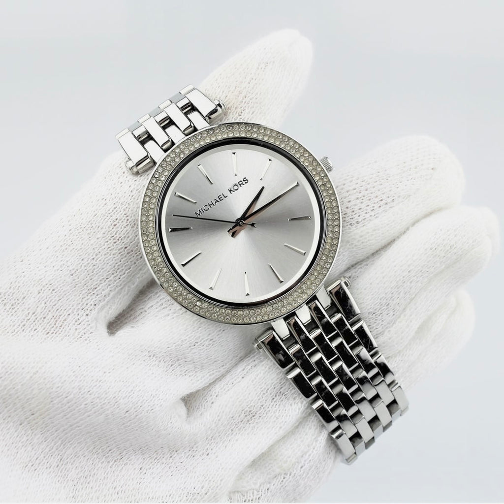 Michael Kors silver tone watch