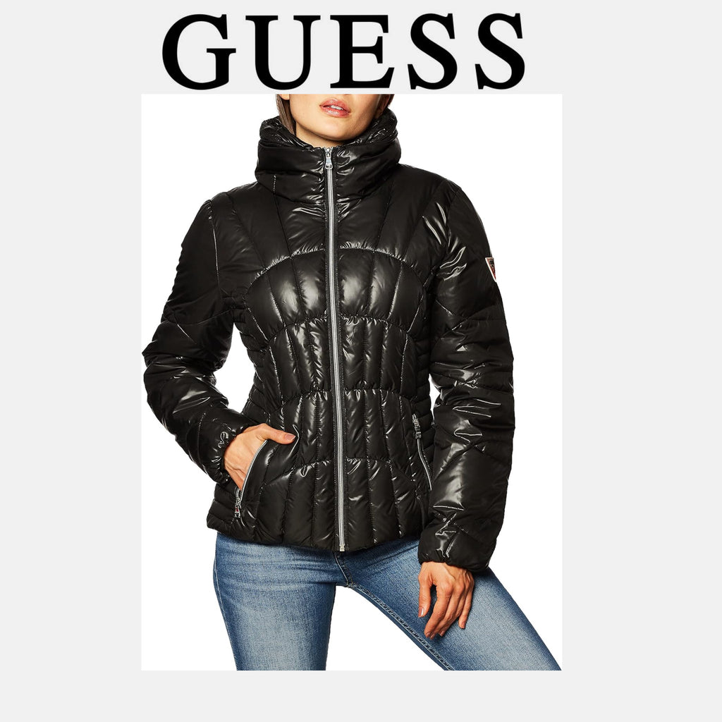 Guess Women's Black Puffer Jacket