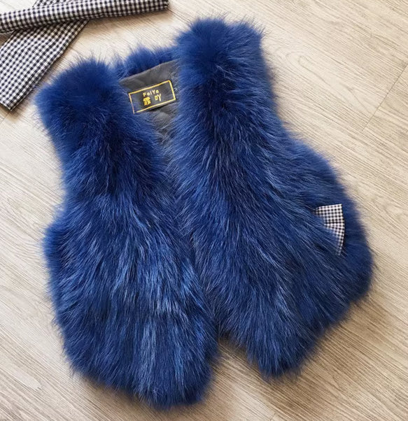 Real Rabbit Fur Gilet