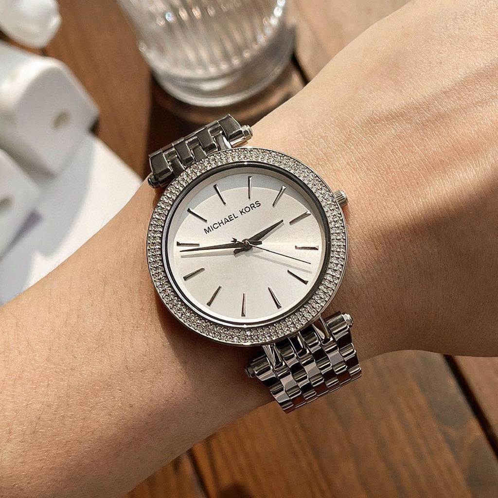 Michael Kors silver tone watch