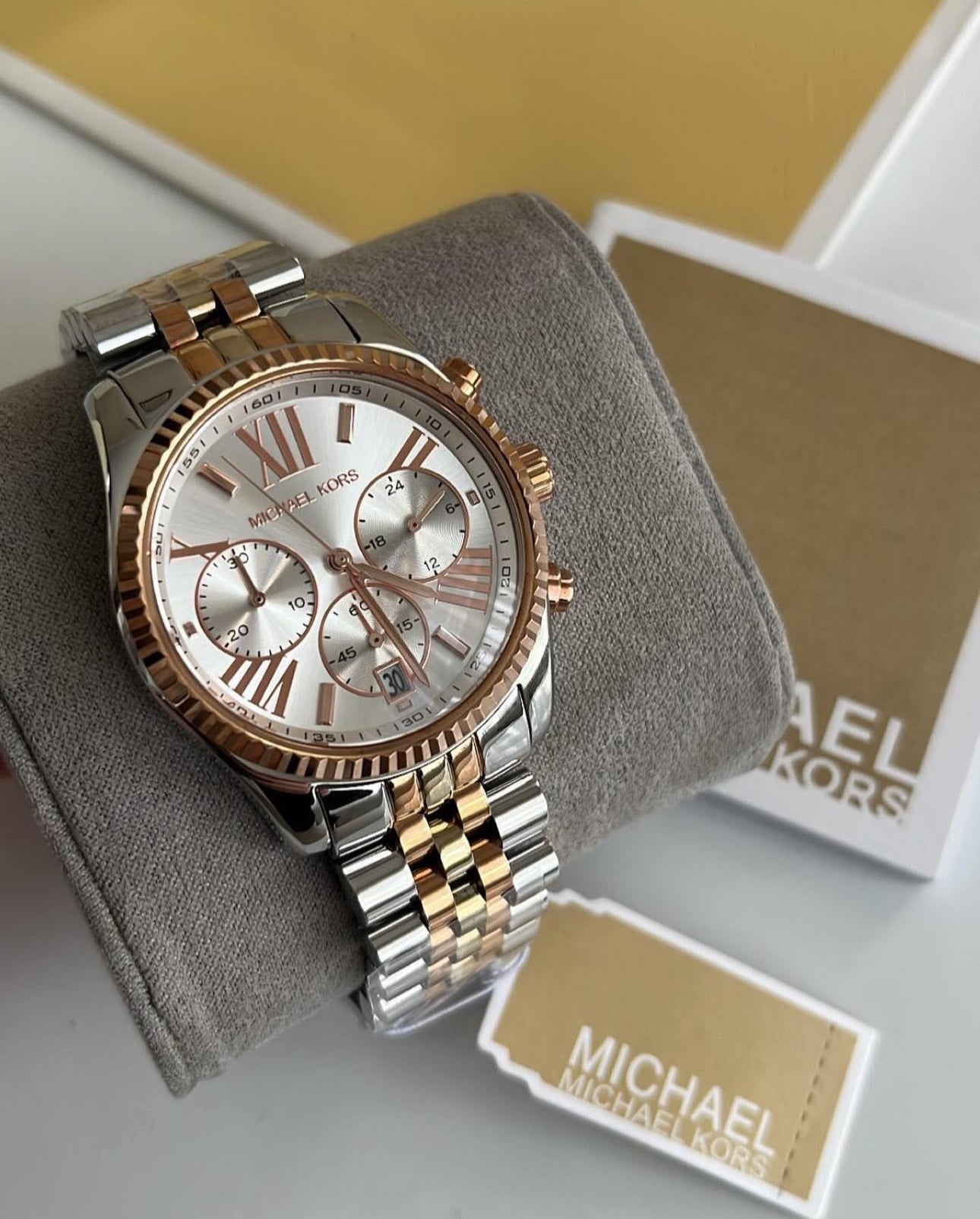 Michael Kors MK5735 Lexington Three Tone Chronograph Women's Watch