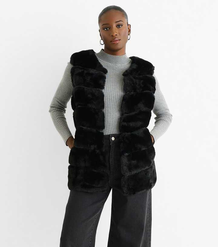 Real rabbit fur gilet
